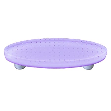 Palacedesigns Bubbles Neo-Lavender Oval Glass Cabinet Pull - Black Post PA883573